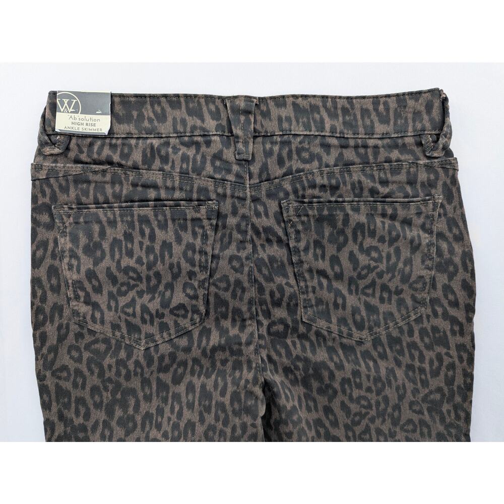 Wit & Wisdom Jeans Ab Solution Leopard Print High Rise Pants Size 0 - Picture 7 of 13